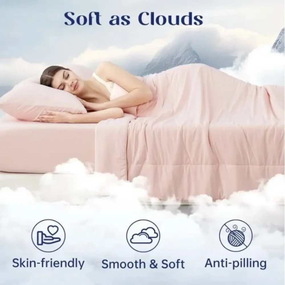 💲SALE💲Dream Valley Outlast Deep Sleep Cooling Blanket 90”x90”Queen Pink - NEW🔥